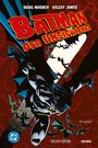 "Doug Moench, Kelley Jones. Batman der Unsichtbare. Deluxe Edition. Eine Illustration von Batman mit Fledermäusen im Hintergrund."