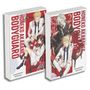 "Honeko Akabanes Bodyguard", Band 1 und 2. Manga-Cover mit stilisierten Figuren: ein Mann in Weiß, eine Frau; beide bewaffnet.