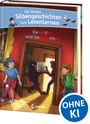 "Die besten Silbengeschichten zum Lesenlernen. Detektive und Geheimnisse." Zwei Kinder beobachten einen Diebstahl.