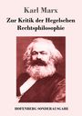 Karl Marx: Zur Kritik der Hegelschen Rechtsphilosophie, Buch