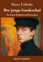 Titel: "Der junge Goedeschal: Zwischen Kindheit und Erwachen". Gemälde eines jungen Mannes mit Mütze, ernster Ausdruck.