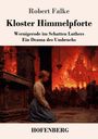 Robert Falke, Kloster Himmelpforte. Wernigerode im Schatten Luthers. Eine kniende Frau vor brennendem Gebäude.