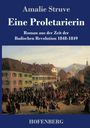 "Amalie Struve. Eine Proletarierin, Roman aus der Zeit der Badischen Revolution 1848-1849. HOFENBERG. Illustration zeigt Menschenmenge."