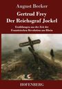 "August Becker, Gertrud Frey, Der Reichsgraf Jockel. Erzählungen... HOFENBERG. Ein Gemälde zeigt eine ländliche Szene."