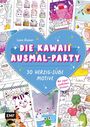 Leon Römer: Die Kawaii-Ausmal-Party - 30 herzig-süße Motive ausmalen, Buch