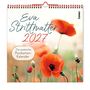 "Eva Strittmatter 2027. Der poetische Postkarten-Kalender." Rote Mohnblumen in einem unscharfen Hintergrund.