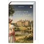 „Mond über Sudeley Castle“ von Ingrid Kretz. Eine Frau in historischer Kleidung steht vor einem Schloss an einem See.
