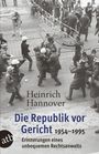 Heinrich Hannover, "Die Republik vor Gericht 1954–1995", Erinnerungen eines unbequemen Rechtsanwalts. Schwarzweiß-Szene von Protesten.
