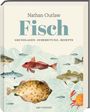 „Nathan Outlaw, Fisch: Grundlagen, Zubereitung, Rezepte, Ars Vivendi.“ Illustrationen von verschiedenen Fischen und Krebs.