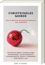 Text: "Christkindles Morde. Die 24 besten Weihnachtskrimis aus Franken." Ein roter Weihnachtskugel mit Zündschnur.