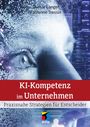 Buchtitel: „KI-Kompetenz im Unternehmen“. Autoren: Oumar Langer, Fabienne Tressin. Illustration eines digitalen Auges.