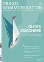 Zeitschriftencover: "PRAXIS KOMMUNIKATION" oben, "GUTES COACHING" mittig, Illustration von einem Segelboot.