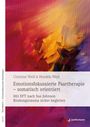 Buchcover mit abstrakter, farbiger Illustration in Rot, Gelb und Blau. Titel: "Emotionsfokussierte Paartherapie – somatisch orientiert".