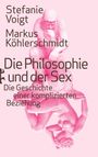 Stefanie Voigt, Markus Köhlerschmidt, "Die Philosophie und der Sex". Rosa Skulpturen, eine sitzend, eine kopfüber.