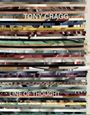 Text: TONY CRAGG, LINE OF THOUGHT. Streifen mit verschiedenen Texturen und Farben, übereinander gestapelt.