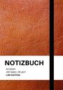 Notizbuch A4: Notizbuch A4 kariert - 100 Seiten Soft Cover braun - FSC Papier, Buch