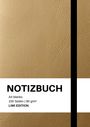 Notizbuch A4 blanko gold: Notizbuch A4 blanko gold - 100 Seiten Soft Cover - FSC Papier, Buch