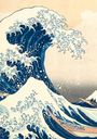 Katsushika Hokusai: Hokusai 'Die große Welle vor Kanagawa' Notizbuch A5 kariert - 100 Seiten 90g/m² - Soft Cover - FSC Papier, Buch
