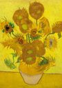 Notizbuch A5: Notizbuch A5 blanko - 100 Seiten 90g/m² - Hardcover Motiv Sonnenblumen Vincent van Gogh - FSC Papier, Buch