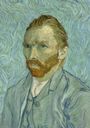 Notizbuch A5: Notizbuch A5 blanko - 100 Seiten 90g/m² - Hardcover Motiv Selbstporträt Vincent van Gogh - FSC Papier, Buch