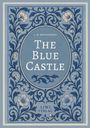 „L. M. Montgomery. The Blue Castle. LIWI Verlag.“ 
Illustration: florales Muster in Blau- und Weißtönen.