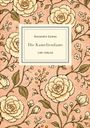 Text: "Alexandre Dumas, Die Kameliendame, LIWI VERLAG". Vintage Blumenmuster mit cremefarbenen Rosen auf altrosa Hintergrund.