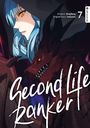 "Second Life Ranker" in großen Buchstaben, Illustration zeigt eine Figur mit blauem Haar und einen roten Drachen.
