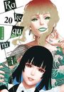 „Kakegurui, 20, i“. Zwei weibliche Charaktere mit auffälligem Make-up. Stilvolles Outfit in lebhaften Farben.