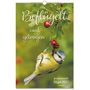 "Beflügelt und getragen, faszinierende Vögel 2027, kawohl." Ein kleiner Vogel hängt kopfüber an einem Zweig mit roten Beeren.