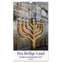 "Das Heilige Land", "50 Jahre Israel-Kalender 2027". Eine goldene Menora vor einer Steinmauer.
