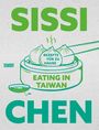 Texte: "Rezepte für zu Hause", "Eating in Taiwan", "Sissi Chen". Illustration: Dumplings mit Stäbchen.
