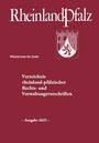 : Verzeichnis rheinland-pfälzischer Rechts- und Verwaltungsvorschriften, Buch