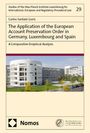 Titel: "The Application of the European Account Preservation Order in Germany, Luxembourg and Spain". Gebäude auf dem Foto.