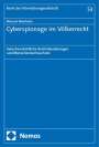 Michael Welnhofer: Cyberspionage im Völkerrecht, Buch