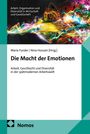 Maria Funder, Nina Hossain [Hrsg.], "Die Macht der Emotionen", Nomos Verlag, bunte abstrakte Linien oben, türkisfarbener Rand links.