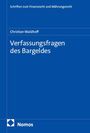 Christian Waldhoff: Verfassungsfragen des Bargeldes, Buch