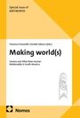 Special Issue of ANTHROPOS: "Making world(s)" von Francisco Pazzarelli und Daniela Salvucci. Gelbes Design. Nomos-Logo.