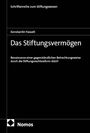 Schriftenreihe zum Stiftungswesen. Konstantin Fasselt. Das Stiftungsvermögen. Nomos-Logo unten links. Schwarzer Hintergrund.