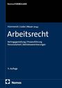 Blaues Buchcover mit weißem Text: "Arbeitsrecht" von Hümmerich, Lücke, Mauer. Themen: Vertragsgestaltung, Prozessführung.