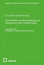 Grüner Hintergrund mit Texten wie "Leipziger Schriften", "Kurt Faßbender", "Raumordnung und Fachplanung", Logo von Nomos.