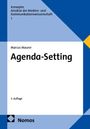 "Agenda-Setting" von Marcus Maurer, 3. Auflage. Konzepte der Medien- und Kommunikationswissenschaft, hellblaues und weißes Design.