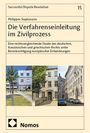 "Die Verfahrenseinleitung im Zivilprozess" von Philippos Siaplaouras. Gebäude in drei Bildern, darunter Nomos-Logo.