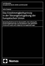 Julia Gramer: Das Einstimmigkeitsprinzip in der Steuergesetzgebung der Europäischen Union, Buch