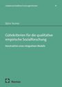 Björn Tesmer: Gütekriterien für die qualitative empirische Sozialforschung, Buch