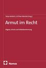 "Tanja Herklotz | Lê Phan-Warnke [Hrsg.], Armut im Recht: Stigma, Schutz und Selbstbestimmung. Roter Hintergrund mit Logo."