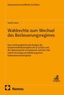 „Wahlrechte zum Wechsel des Besteuerungsregimes“ von Sarah Lauer. Gelber Hintergrund, Nomos-Logo unten links.