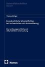 Theresa Röttger, Grundrechtliche Schutzpflichten bei Sachverhalten mit Auslandsbezug. Dunkelblaues Cover, Nomos-Logo.