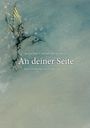 „An deiner Seite. Eine Geschichte von Trauer und Liebe.“ Aquarell eines Vogels in Blau- und Grautönen.