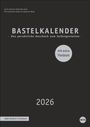 : Premium-Bastelkalender schwarz A4 2026, KAL