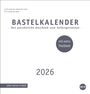 : Premium-Bastelkalender weiß mittel 2026, KAL